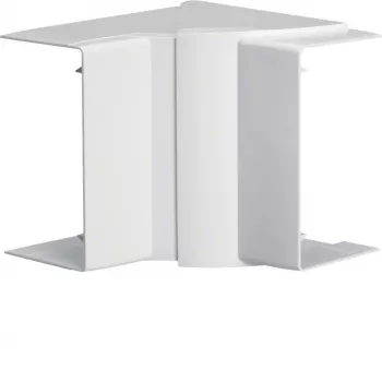 HAGER Ángulo interior ajustable LFF6011049016 para canal LF/LFF/LFH 60x110, PVC, blanco
