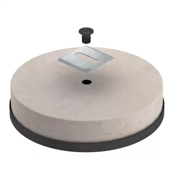 OBO Bettermann TrayFix-16-L Set de pies de apoyo con bloque de hormigón FangFix para bandejas portacables, 16 kg (5403098)
