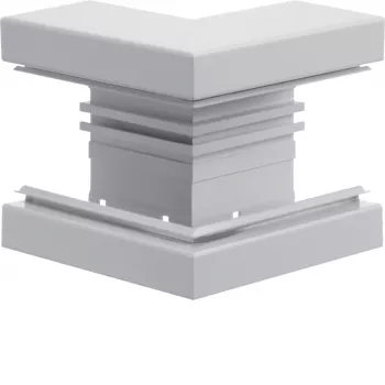 Hager BRA6513039016 Perfil base esquina exterior 68x130mm OT80mm blanco tráfico aluminio