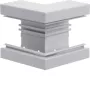Hager BRA6513039016 Perfil base esquina exterior 68x130mm OT80mm blanco tráfico aluminio