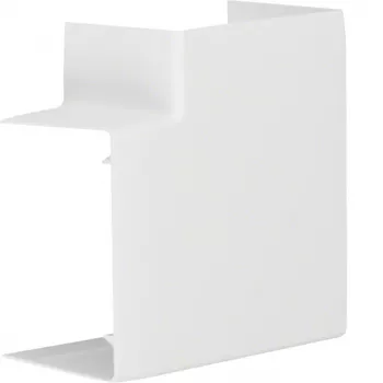 Hager LFF6009059016 Ángulo plano 90° para canal 90x60 mm, blanco RAL 9010
