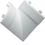 Hager EK4004059016 Ángulo plano para canal de cables PVC 40x40mm, blanco tráfico