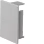 HAGER LF4006067035 Pieza terminal, libre de halógenos, gris claro, 60x60 mm