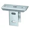 OBO Bettermann KUS 5 NOK FT Placa de cabeza para postes en U, fijación a techo, 140 x 75 x 104 mm, galvanizado en caliente (6348939)
