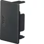 Hager LF3004569011 Pieza terminal para canal de cables LF 30x45mm, negro grafito