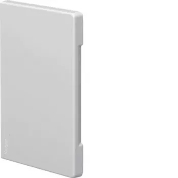 Hager BR8513069016 Pieza terminal tapa de corte blanco tráfico para canal 130x60 mm