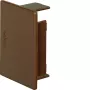 Hager LF Tapa terminal para canal de cables 40x57mm, marrón LF4006068014