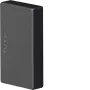 Hager Pieza terminal LFF2003569011 para canal de cables LF 20x33mm, negro grafito