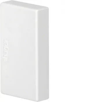 HAGER LFE2003569016 Tapa terminal resistente a la intemperie y a los rayos UV para canal tehalit.LFE 20x35 mm, blanco tráfico