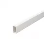 OBO Bettermann 6150764 Canal de cables (L x An x Al) 2000 x 20 x 10 mm, blanco puro, tapa a presión, PVC