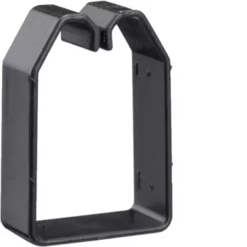 Hager BA6 Clip de sujeción de cables para canal de cableado 60x40 mm, PVC, negro, 50 uds. (B600403)