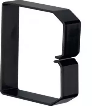 Hager B800803 canaleta de cables PVC negra 80x80 mm 2 m