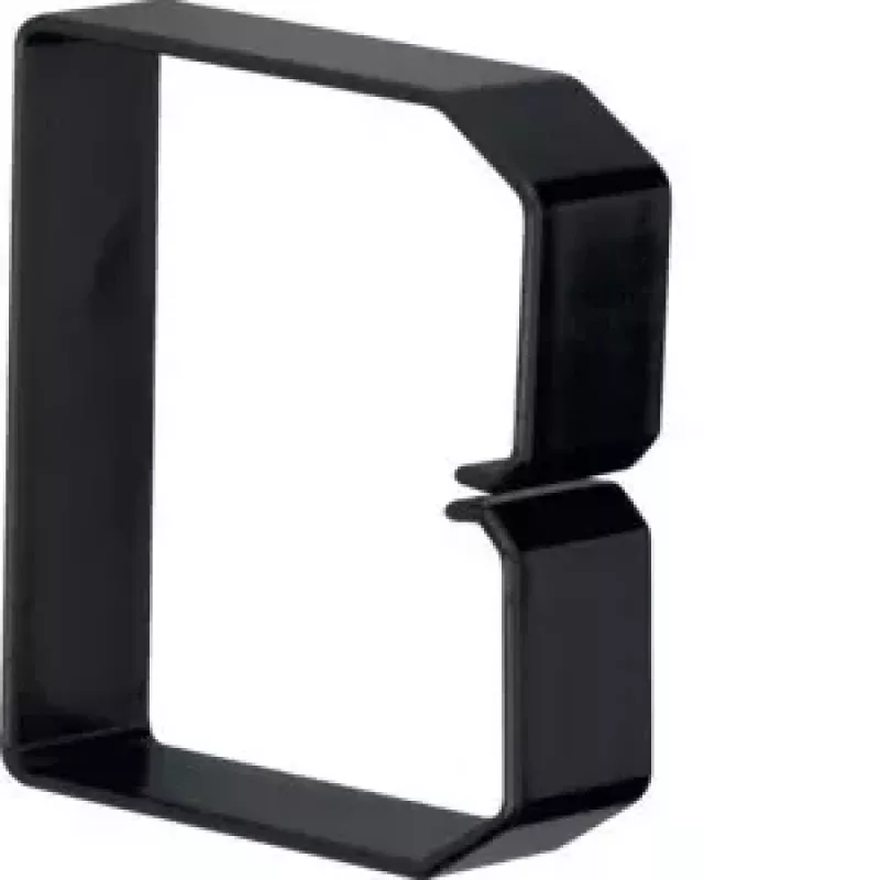 Hager B800803 canaleta de cables PVC negra 80x80 mm 2 m