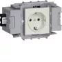 HAGER GS10019016 toma Schuko 1 toma con Wago Winsta Front-Snap-In, blanco puro