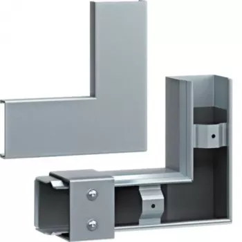Hager FWK-Plus ángulo plano 60x60 mm acero galvanizado en caliente, protección contra incendios FWKP600605VERZ