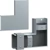 Hager FWK-Plus ángulo plano 60x100 mm acero galvanizado en caliente para bandejas de cables de protección contra incendios FWKP601005VERZ