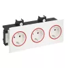 OBO BETTERMANN Rehau SIGNA IN toma empotrada 3 tomas blanco puro RAL 9010 6121036