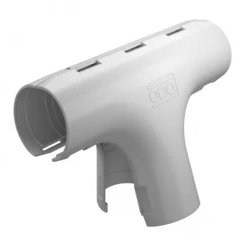 OBO Bettermann conector en T Quick-Pipe 3000 TMS M32 gris claro (2153845)