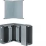 Hager FWK-Plus esquina interior 60x150 mm pieza moldeada de canaleta de cables de protección contra incendios galvanizada en caliente FWKP601504VERZ