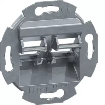 HAGER GMDM102 marco de montaje 2 módulos para módulos RJ45 GZDM2