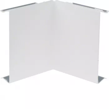 HAGER BRS0802I9016 tapa esquina interior, chapa de acero, blanco tráfico RAL 9016, para canal BR 80x20 mm