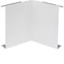 HAGER BRS0802I9016 tapa esquina interior, chapa de acero, blanco tráfico RAL 9016, para canal BR 80x20 mm