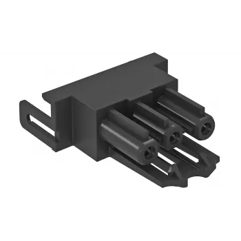 OBO Bettermann BTA-SKS S1 SW adaptador de toma de corriente recto negro 6117190