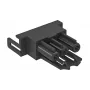 OBO Bettermann BTA-SKS S1 SW adaptador de toma de corriente recto negro 6117190