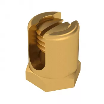 OBO BETTERMANN tornillo de puesta a tierra M6 25 mm latón con rosca de fijación EKL 25 (6404006)