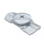OBO Bettermann cierre giratorio AZDR 50, acero, galvanizado en banda, montaje sin herramientas, para sistemas de gestión de cables (6065112)