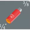 Wera 781 A/B adaptador de vaso aislado VDE 1/4 pulgadas accionamiento cuadrado con bloqueo mecánico 05024690001