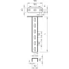 OBO Bettermann colgador US 3 K/90 50x30x900 acero galvanizado en caliente 6342366