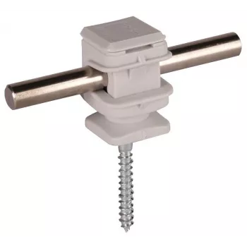 DEHN 204006 soporte de conductor para alambre redondo de 8 mm, gris