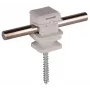 DEHN 204006 soporte de conductor para alambre redondo de 8 mm, gris