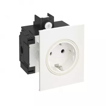 OBO BETTERMANN Rehau Signa IN base de enchufe Schuko 1 toma, blanco puro (6121004)