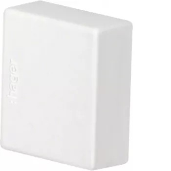 HAGER LF1501569016 tapa final, blanco tráfico (RAL 9016), para canal de antepecho LF 150x150 mm