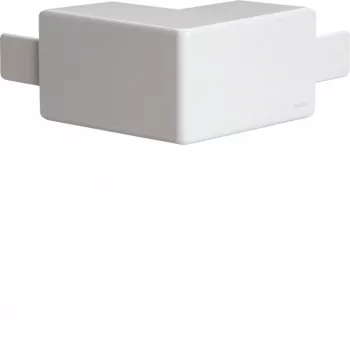 Hager LF4004039016 Ángulo exterior para canal LF 40x40 mm, libre de halógenos, blanco tráfico (RAL 9016)