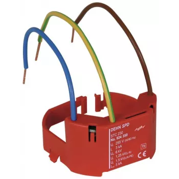 DEHN STC 230 dispositivo de protección contra sobretensiones tipo 3, 230 V, conexión por bornes, rojo 924350