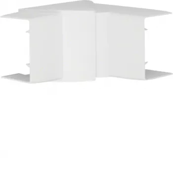 Hager LFF4006049016 esquina interior regulable para canal de cables de PVC LF/LFH 40x57 mm, blanco puro