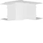 Hager LFF4006049016 esquina interior regulable para canal de cables de PVC LF/LFH 40x57 mm, blanco puro