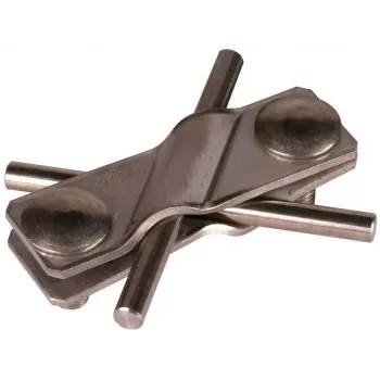 DEHN SV-Klemme NIRO borne de conexión equipotencial de protección para conductor redondo 7-10 mm, acero inoxidable, 308229