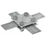 DEHN 318033 conector en cruz para conductor plano 30x3-4mm, acero galvanizado en caliente