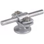DEHN 275110 soporte de conductor con collarín de cubierta para alambres redondos 8-10 mm, gris claro