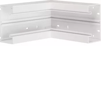 Hager BR6513049016 esquina interior para canal de zócalo 130x68 mm, blanco puro