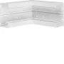 Hager BR6513049016 esquina interior para canal de zócalo 130x68 mm, blanco puro