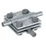 DEHN KS 8.10 FL30 conector en cruz, acero galvanizado en caliente, para conductor redondo 8-10mm y plano hasta 30mm 319201