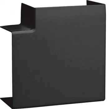 Hager LFF6011059011 cubierta de corte en ángulo plano grafito negro para canal 60x110 mm