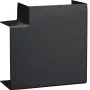 Hager LFF6011059011 cubierta de corte en ángulo plano grafito negro para canal 60x110 mm
