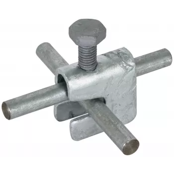 Borna de soporte universal DEHN VK A UNI ST para conductor redondo, acero inoxidable 308025
