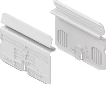 Soporte de dispositivos de sistema HAGER BR65X9 para canal de antepecho BR65x, 2 módulos, blanco puro